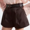 A-Line Satin Shorts