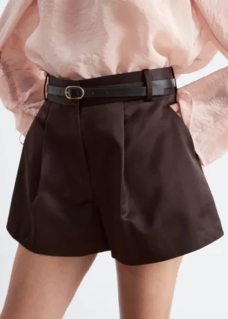 A-Line Satin Shorts