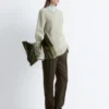 Accent-Stitch Merino Wool Jumper