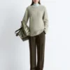 Accent-Stitch Merino Wool Jumper