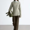 Accent-Stitch Merino Wool Jumper