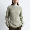 Accent-Stitch Merino Wool Jumper