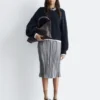 Alpaca-Blend Balloon-Sleeve Jumper