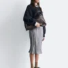 Alpaca-Blend Balloon-Sleeve Jumper