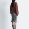 Alpaca-Blend Balloon-Sleeve Jumper