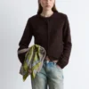 Alpaca-Blend Cardigan
