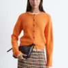 Alpaca-Blend Cardigan