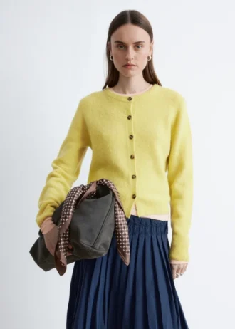 Alpaca-Blend Cardigan