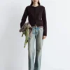 Alpaca-Blend Cardigan
