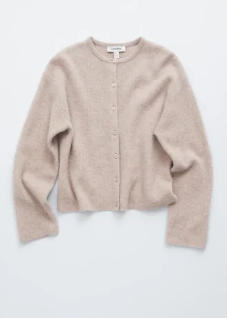 Alpaca-Blend Knitted Cardigan