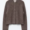 Alpaca-Blend Knitted Cardigan