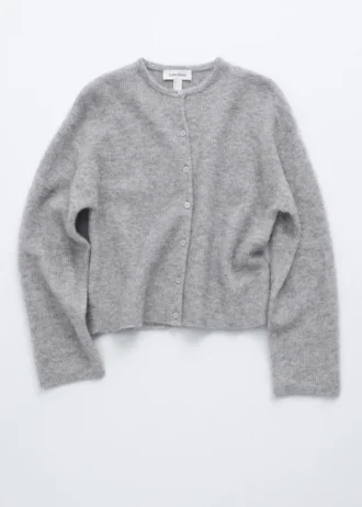 Alpaca-Blend Knitted Cardigan