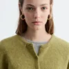 Alpaca-Blend Knitted Cardigan