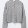 Alpaca-Blend Knitted Cardigan