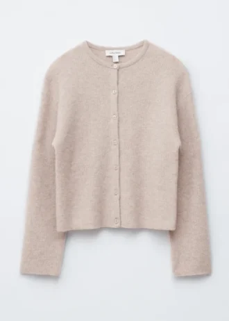 Alpaca-Blend Knitted Cardigan