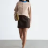 Alpaca-Blend Knitted Cardigan