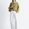 Alpaca-Blend Knitted Cardigan