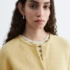 Alpaca-Blend Knitted Cardigan