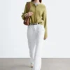Alpaca-Blend Knitted Cardigan