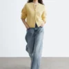 Alpaca-Blend Knitted Cardigan