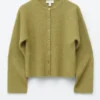 Alpaca-Blend Knitted Cardigan