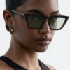 Angular Cat Eye Sunglasses