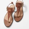 Ankle-Strap Leather Sandals