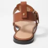 Ankle-Strap Leather Sandals