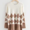 Argyle Knit Sweater