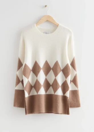 Argyle Knit Sweater