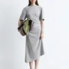 Asymmetric Midi T-Shirt Dress