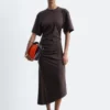 Asymmetric Midi T-Shirt Dress