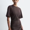 Asymmetric Midi T-Shirt Dress