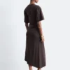 Asymmetric Midi T-Shirt Dress