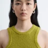 Asymmetric Rib-Knit Tank