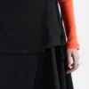 Asymmetric Wrap Midi Skirt