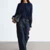 Balloon-Sleeve Blouse