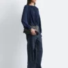 Balloon-Sleeve Blouse