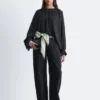 Balloon-Sleeve Blouse