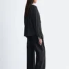 Balloon-Sleeve Blouse