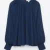 Balloon-Sleeve Blouse