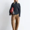 Balloon-Sleeved Tapered Shirt