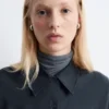 Balloon-Sleeved Tapered Shirt