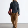Balloon-Sleeved Tapered Shirt