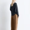 Balloon-Sleeved Tapered Shirt