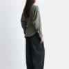 Balloon-Sleeved Tapered Shirt