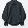 Balloon-Sleeved Tapered Shirt