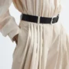 Barrel-Leg Pleated Trousers