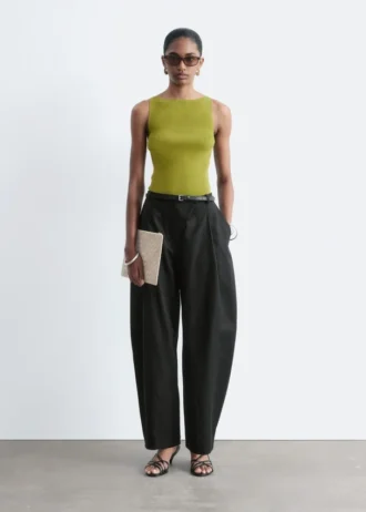 Barrel-Leg Trousers