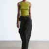Barrel-Leg Trousers